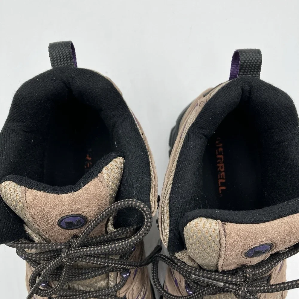 Merrell Moab 2 Ventilator Mid Hiking Boots Bracken Purple Size 9W Women's